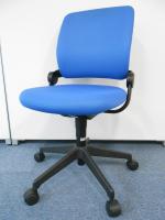 ■事務椅子■色：ブルー■肘無しタイプ■コクヨ製■パテラチェア■状態良好【OAチェア】