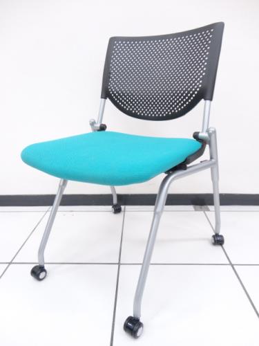  オカムラ製 プロスタック ネスティングタイプ 8140ZZ  【会議チェア】
                                    中古
            