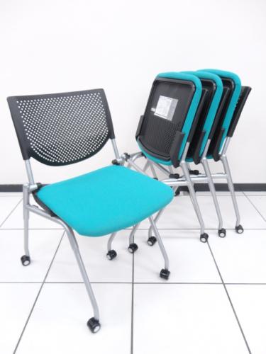 　オカムラ製　会議用チェア/プロスタック 4脚セット 8140ZZ 【セット商品】【会議チェア】
                                    中古
            