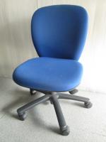 イトーキ(ITOKI)オフィスチェア肘無　リエット　ローバック　ブルー　事務椅子【OAチェア】