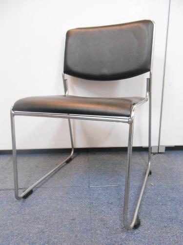 ■会議用椅子■スタッキングチェア■色：ブラック■状態良好■【会議チェア】
                                    中古
            