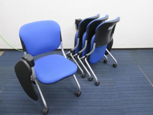 【会議用事務椅子】ネスティングチェア【4脚セット】【背もたれリクライニング可能】【メモ台付き】【平行収納可能】【状態良好】【セット商品】【会議チェア】
                                    中古
            