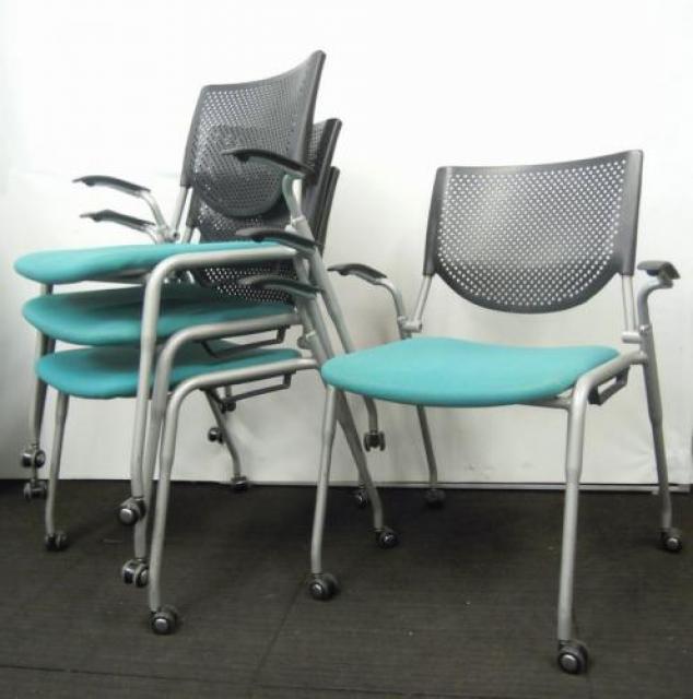 オカムラ okamura ミーティングチェア Prostackシリーズ 8脚セット