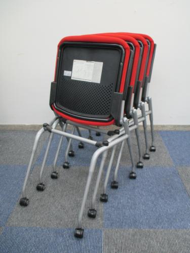 【4脚セット商品】【ミーティングチェア】　オカムラ製　プロスタックチェア　【型番：8139ZZ】【中古事務椅子】【ロット商品】【会議チェア】
                                    中古
            