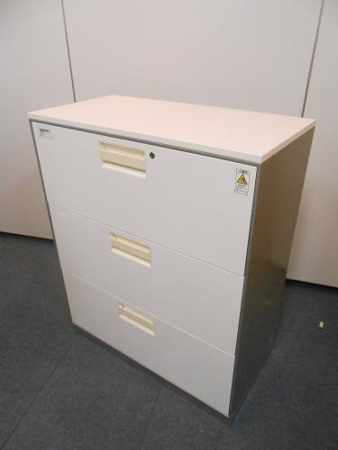 【コクヨ製】【３段ラテラル】【色：ホワイト】【ユニフレックスシリーズ】【状態良好】
                                    中古
            