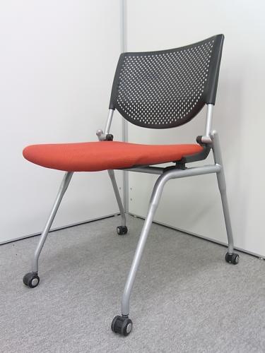 【状態良好】ミーティングチェア　ネスティング（平行スタック収納）タイプ　岡村製作所　プロスタックシリーズ【10脚以上揃います♪】【会議チェア】
                                    中古
            