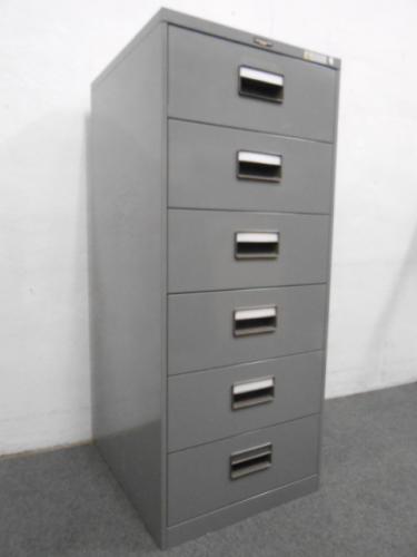 ■ファイリングキャビネット6段　■グレー　■オカムラ（岡村製作所）【ぞくぞく】
                                    中古
            