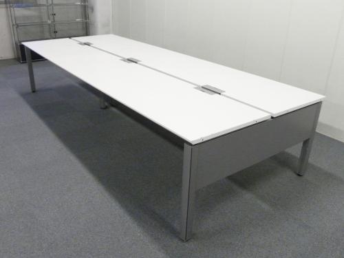 【状態良好】フリーアドレスデスク 　 　   ■ワークゲートシリーズ■コクヨ製■幅2400mm　〜ご使用人数に合わせて連結できます！〜 
                        
                                    中古
            