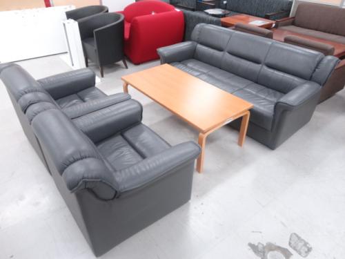 ライオン製　応接セット一式　ビニールレザー仕様
                                    中古
            