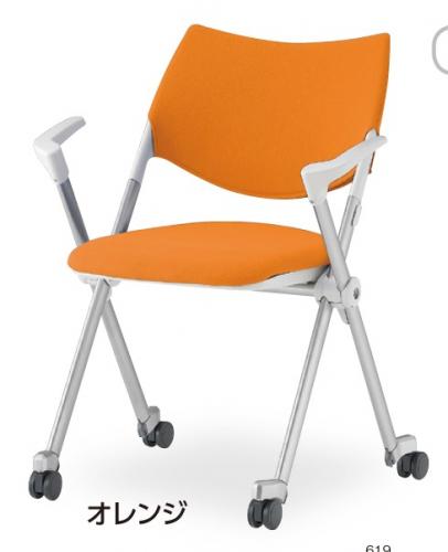 キャスター＆肘付ミーティングチェア　樹脂背面タイプ【事務用品】
                        WSXシリーズ
                                    新品
            