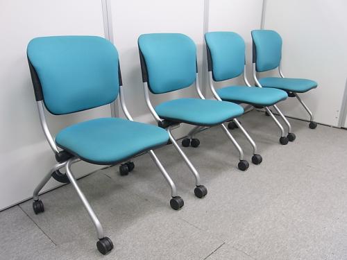 【4脚セット】ミーティングチェア　ネスティングタイプ　キャスター付き　岡村製作所　トーションラインシリーズ【状態良好】【会議チェア】
                        
                                    中古
            