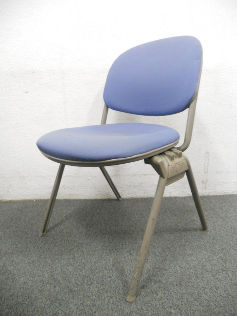 ■スタッキングチェア　■ブルー　■オカムラ
                        トーションラインシリーズ (TORSION）
                                    中古
            