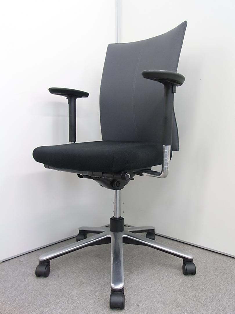 【4/5処分】コクヨ　デスクチェア　肘付きハイバックチェア 中古】ウィザードチェア コクヨ/KOKUYO 肘付ハイバックチェア