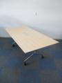 【デザイナーズ家具】【ナチュラル天板】vitra(（ヴィトラ)製　アドホックテーブル【ミーティングテーブル】