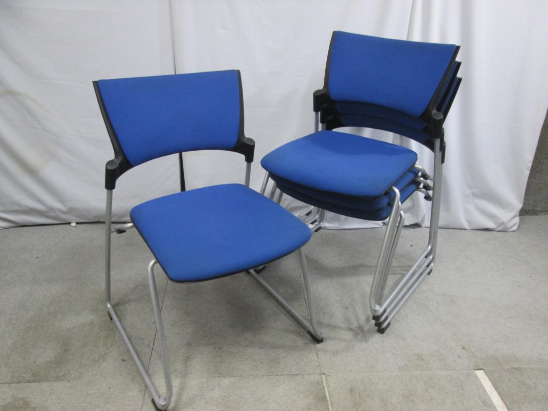 【ポピュラーシリーズ】スタッキングチェア4伽セット｜ブルー【ロット】【セット】
                        マノス
                                    中古
            