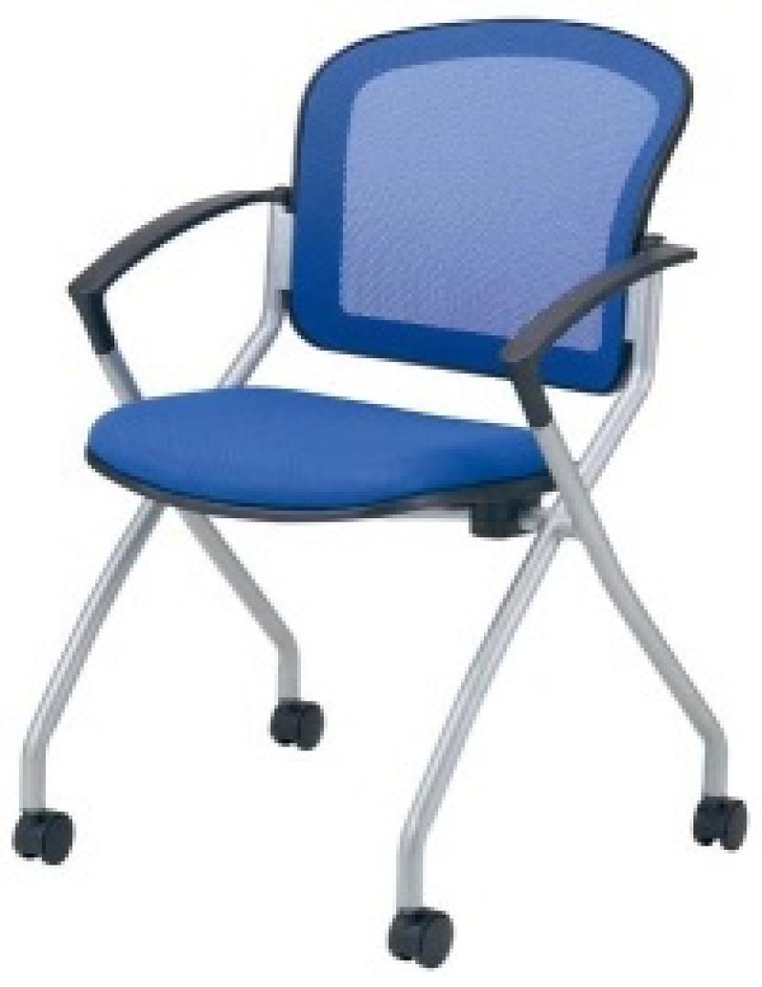 【事務用品】ネスティングチェア　肘つき
                        ベン
                                    新品
            