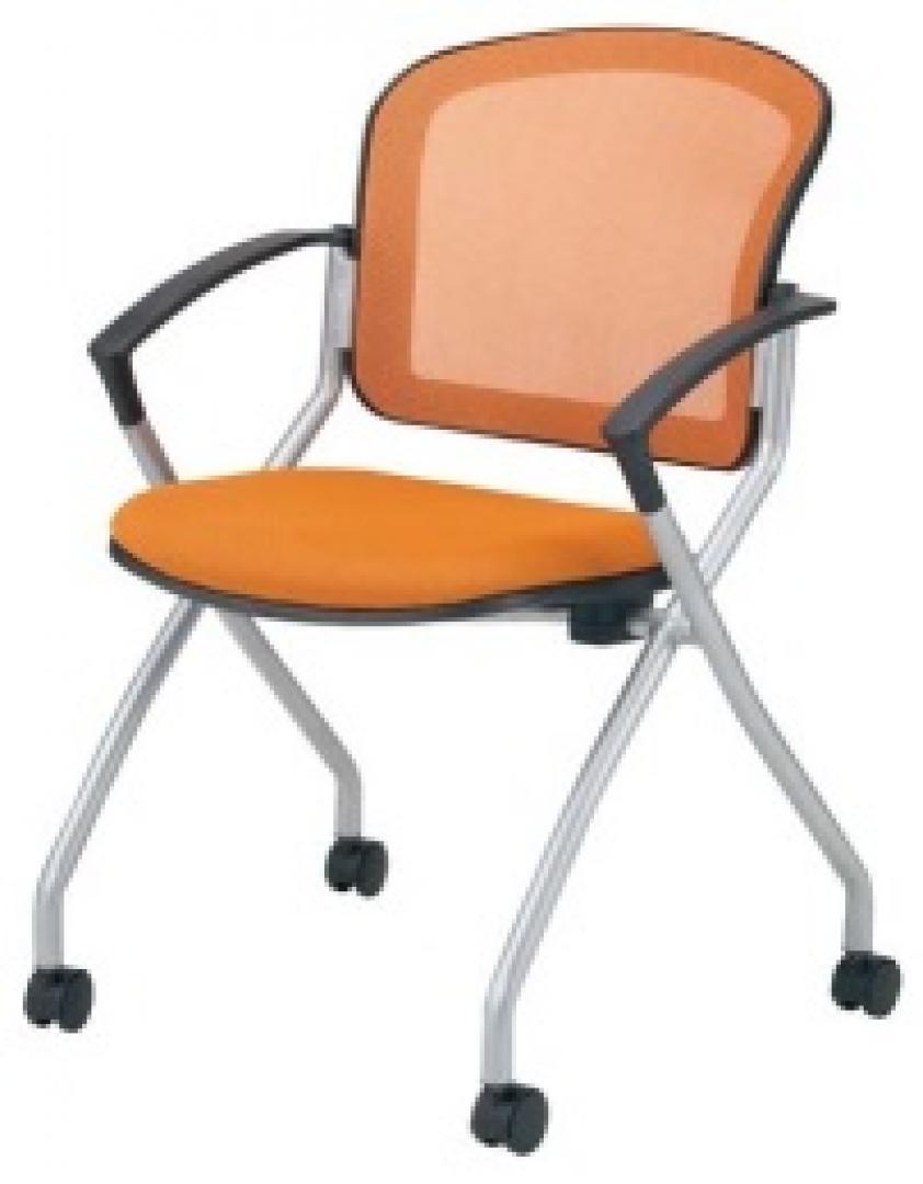 【事務用品】ネスティングチェア　肘つき
                        ベン
                                    新品
            