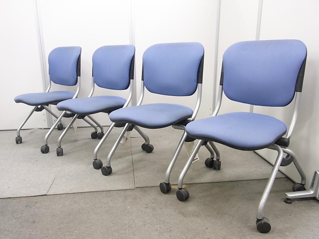 【4脚セット】ミーティングチェア　ネスティングタイプ　キャスター付き　岡村製作所　トーションラインシリーズ【会議チェア】【セット商品】
                        
                                    中古
            