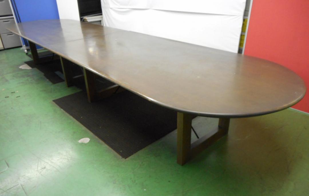 【多数傷ありのため特価処分！】カリモク製　大型テーブル　幅4800×奥行1200タイプ　2枚天板　※搬入経路にご注意ください　【おつとめ品】
                        カリモク　KARIMOKU
                                    中古
            