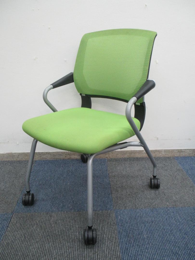 【メッシュチェア】【肘付き】コクヨ製　ネスティングチェア　Saterite（サテリテ）シリーズ　【会議用チェア　ミーティングチェア】
                        コクヨ製　サテリテ
                                    中古
            