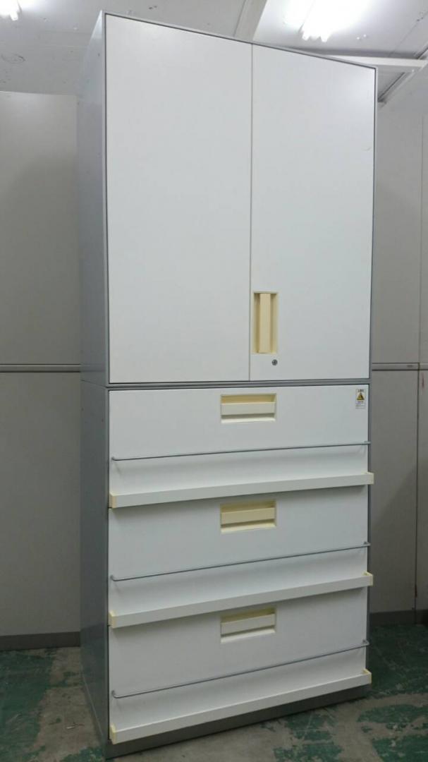 【おつとめ品】雑誌架+ラテラル+両開きの3WAY機能の備わった書庫セット！使用用途バリエーション多数！
                        ユニフレックスシリーズ
                                    中古
            