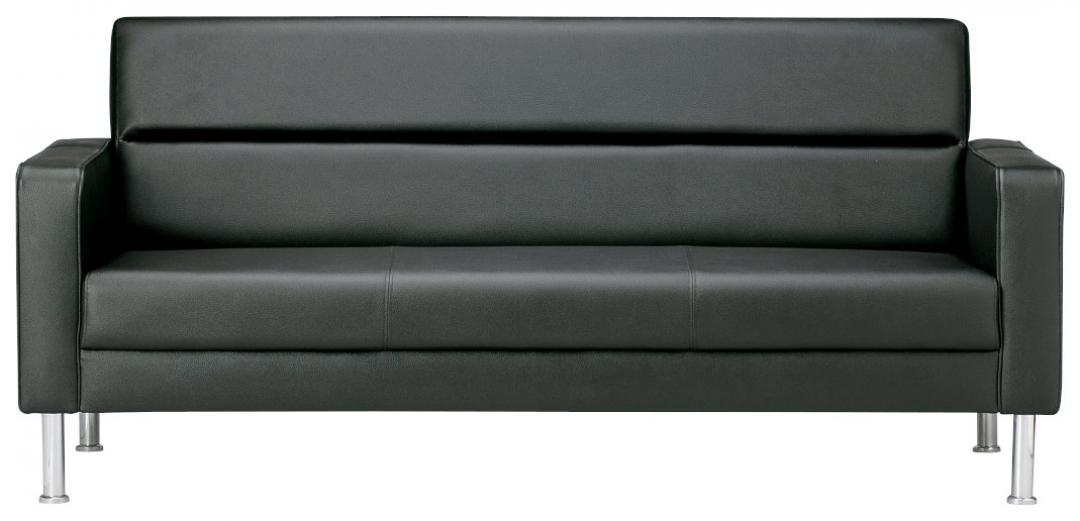 【スマートデザイン】応接向け　３人用ソファ　ビニールレザー張り
                        プレッグ
                                    新品
            