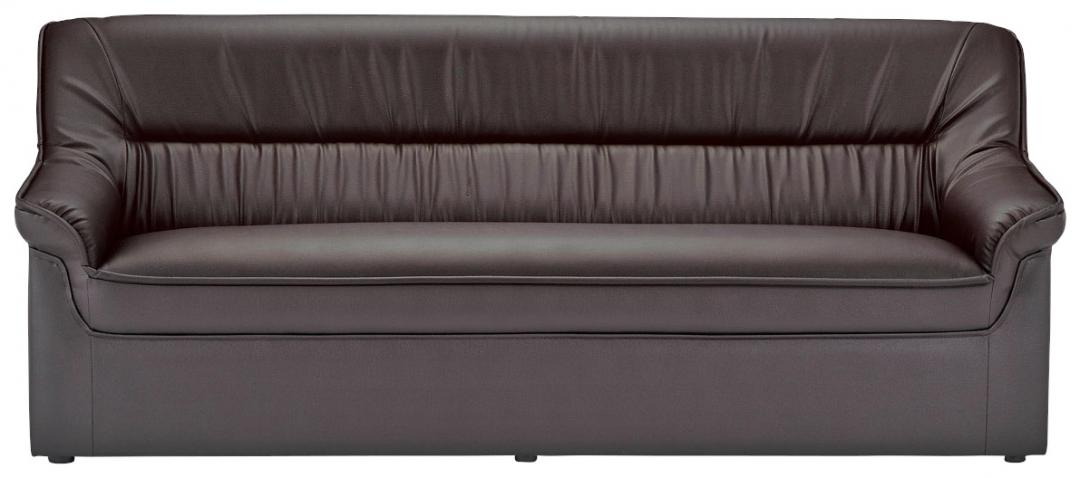 【品格と深み】応接向け　３人用ソファ ビニールレザー張り
                        プリーダ
                                    新品
            