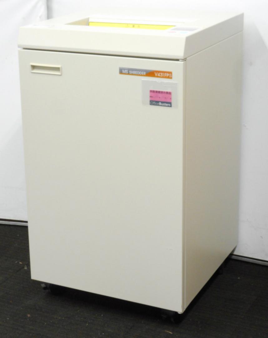 【個人情報保護の必需品！】■クロスカットで細かく細断！ ■明光商会製　ＭＳシュレッダー【 V431FPS 】【中古ＯＡ機器】　
                        V431FPS
                                    中古
            