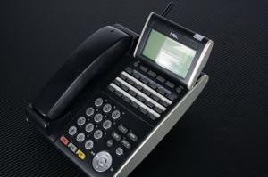 【NEC】製　機能性が売りの【24ボタンカールコードレスデジタル多機能電話機（BK）】　場所を選ばずご使用いただけます。　
AspireX　