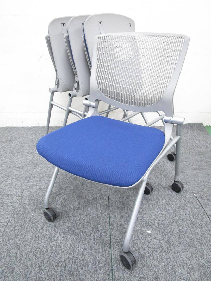 【状態良好】【オカムラ製会議用チェア　グラータ】■ネスティングチェア
                        Grata（グラータ）
                                    中古
            