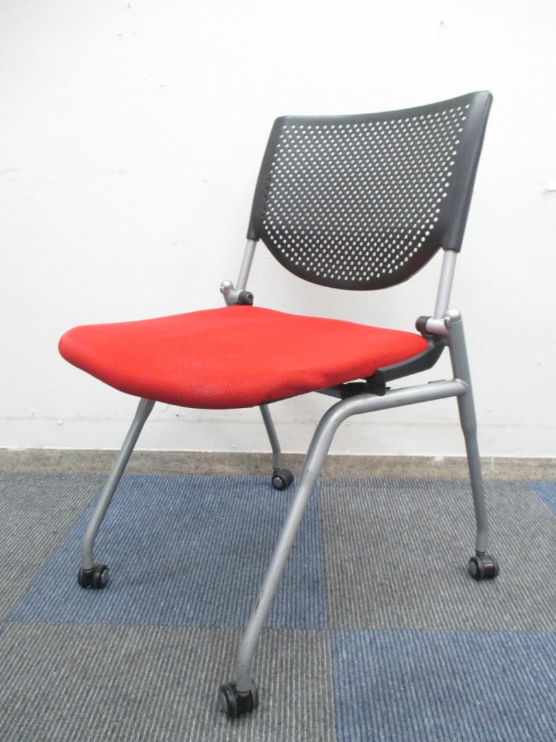 【プロスタックシリーズ】オカムラ製　ネスティングチェア【座面クッション】【中古　事務用会議チェア　オフィス家具】
                        プロスタックシリーズ
                                    中古
            