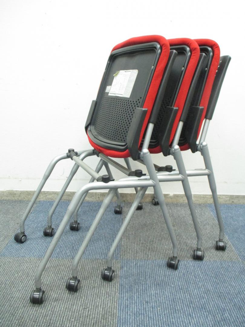 【3脚セット商品】【プロスタックシリーズ】オカムラ製　ネスティングチェア【座面クッション】【中古　事務用会議チェア　オフィス家具】
                        プロスタックシリーズ
                                    中古
            