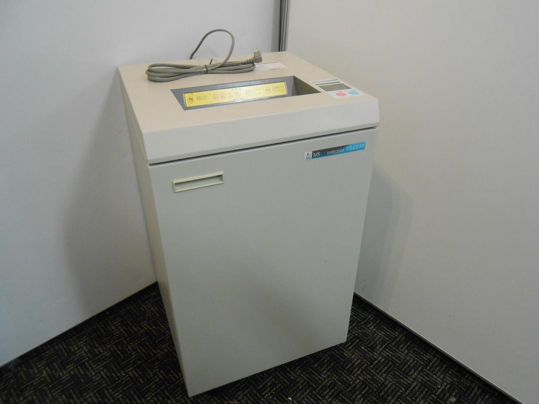【美品】◆国産　事務機器　シュレッダーの入荷です！◆【マイナンバー】
                        MS VS431FP
                                    中古
            