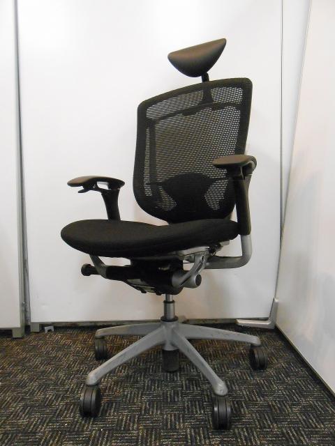 【中古】コンテッサチェア オカムラ/okamura 肘付ハイバックチェア 125345
