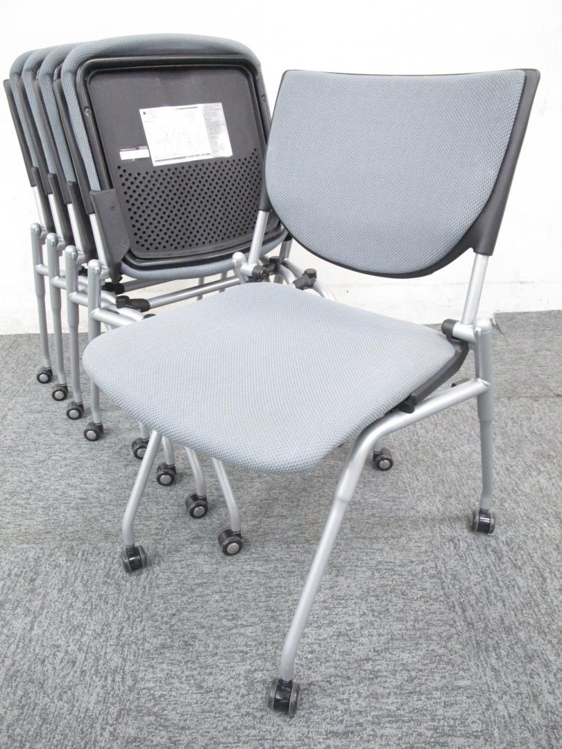 【会議用スタックチェア】平行スタック（ネスティングタイプ）仕様
                        プロスタック
                                    中古
            