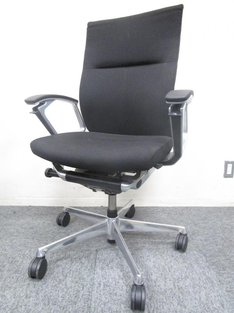 中古】デュークチェア オカムラ/okamura 肘付ハイバックチェア 127669