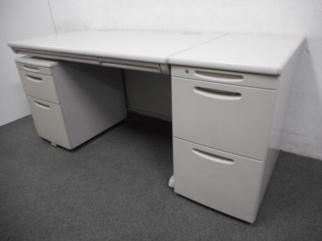 【セット商品】■平机＋3段ワゴン＋脇机セット　■オカムラ　■SDシリーズ　okamura 
                        SD-V
                                    中古
            