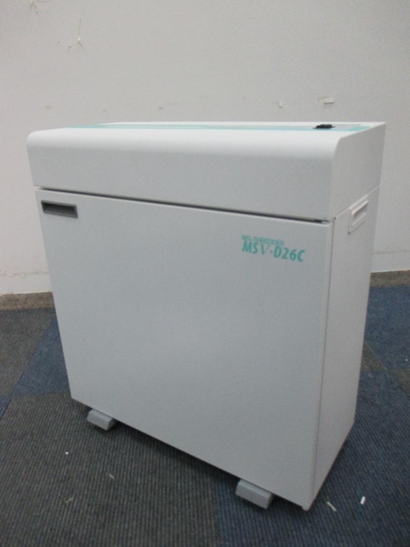 【2012年製】【小型のシュレッダーならコレ!!】明光商会製　MSV-D26C【ワンカットクロス方式】【MSシュレッダー】
                        
                                    中古
            