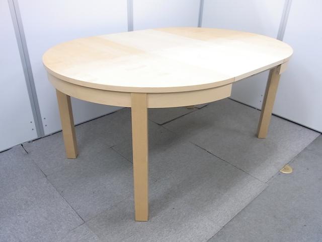 IKEA BJURSTA 伸縮性ダイニングテーブル 丸テーブル - テーブル