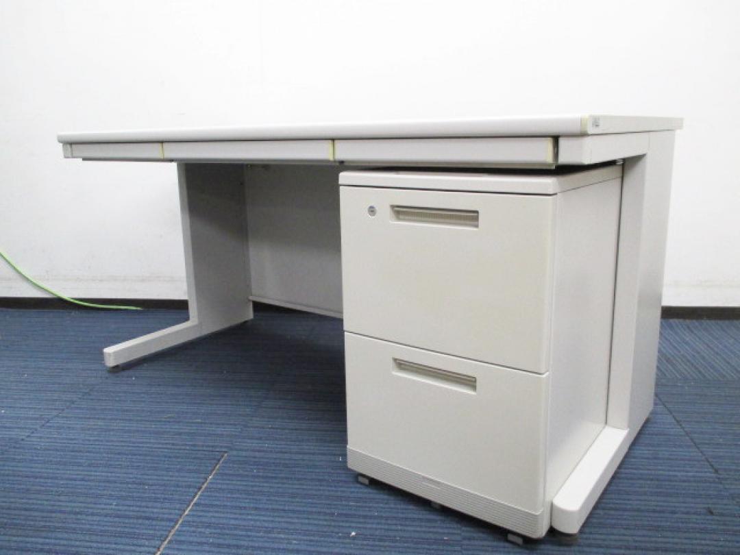 【幅1400mmなので上長席用にもピッタリ！】疑似片袖机｜平机×2段ワゴン｜コクヨ製で揃えました｜BSシリーズ＆MXシリーズ
                        新BS
                                    中古
            