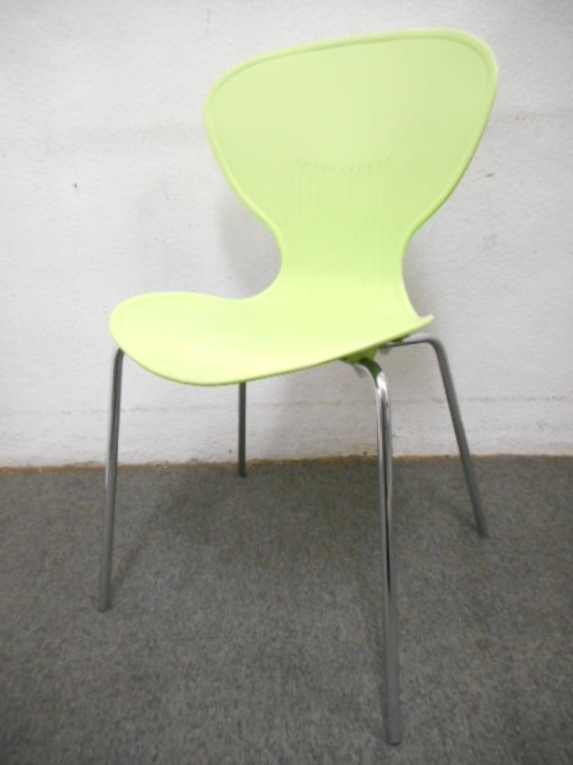 ■スタッキングチェア　グリーン【樹脂】　■ADAL（アダル）　シンディ【ロット】
                        シンディ 【ADAL】
                                    中古
            