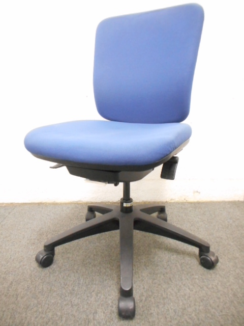 ■ウチダ　マイティチェア（肘無）ブルー　■UCHIDA（内田洋行）【OAチェア】 
                        Mighty【マイティ】
                                    中古
            