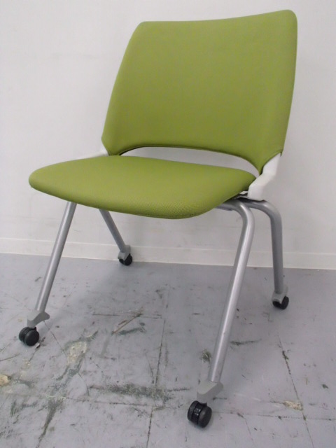 【6脚再入荷】｜ミーティングチェア｜内田洋行｜垂直、水平2種類の収納方法と長時間の使用に耐える座り心地を実現！
                        FM－350C
                                    中古
            