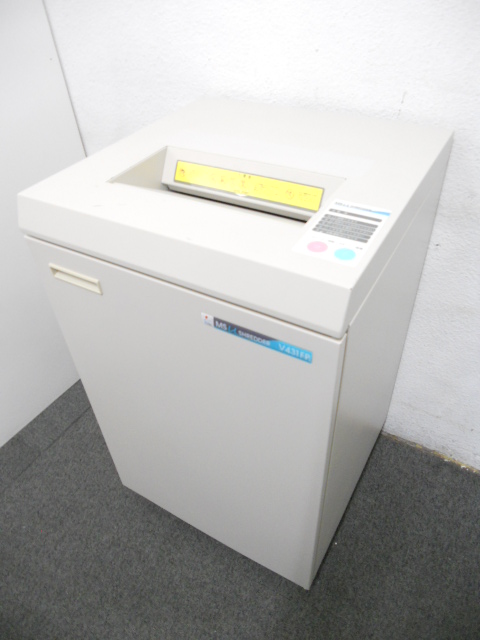 ■MSシュレッダー　■V-431FP【明光商会】　■ワンカットクロス　■業務用シュレッダー（A3用紙対応） 
                        MSシュレッダー
                                    中古
            