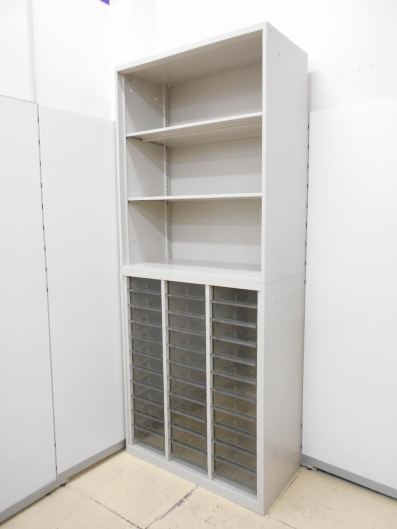 書類などの出し入れの多いオフィスに最適！　クリスタルトレー＋オープン書庫セット
                        42
                                    中古
            