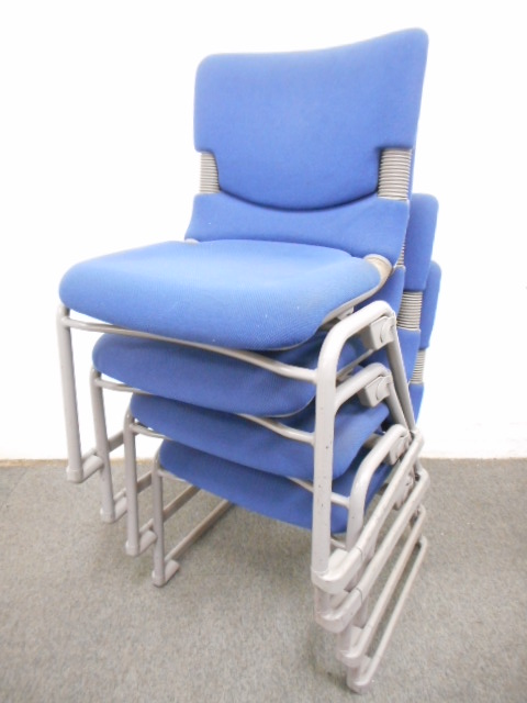 ■イトーキ　スタッキングチェア4脚セット　■ブルー　■【ITOKI】バーテブラⅡ【セット商品】 
                        バーテブラⅡ
                                    中古
            