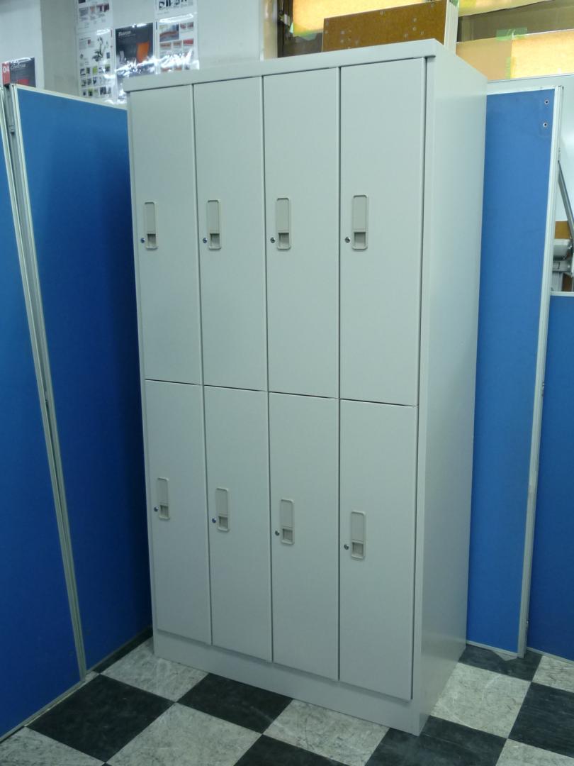 【８台入荷！】複数人の私物管理に便利な８人用ロッカー！■汚れが目立たないニューグレー！■省スペースに便利！
                        
                                    中古
            