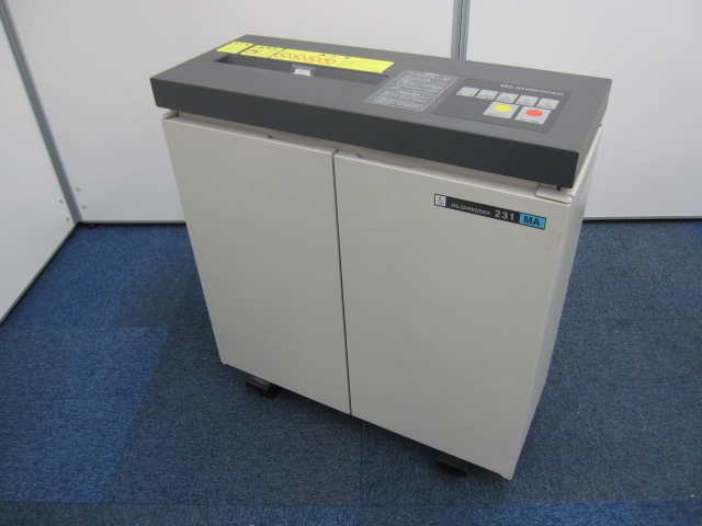 231系　薄型シュレッダー　MS　231MA 明光商会　扉が正面と横
                        
                                    中古
            
