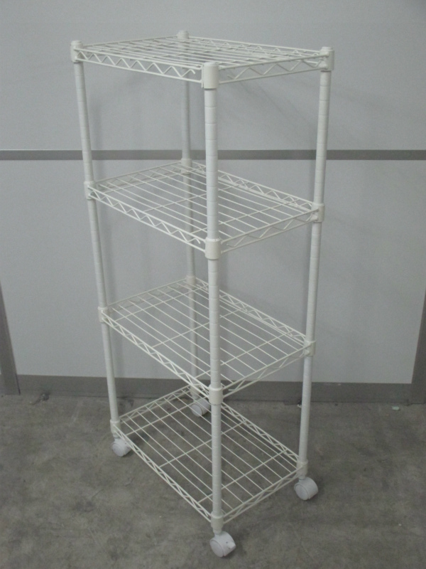 【1台限定入荷】キャスター付きラック　ホワイト　4段タイプ　空いたスペースに是非【中古オフィス家具】
                        
                                    中古
            