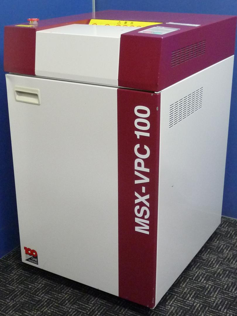 【限定１台】高機能シュレッダー明光商会：MSX-VPC100■最大裁断枚数100枚■扉戸って付近に凹みありですが動作問題なし！
                        ＭＳＸシュレッダー
                                    中古
            